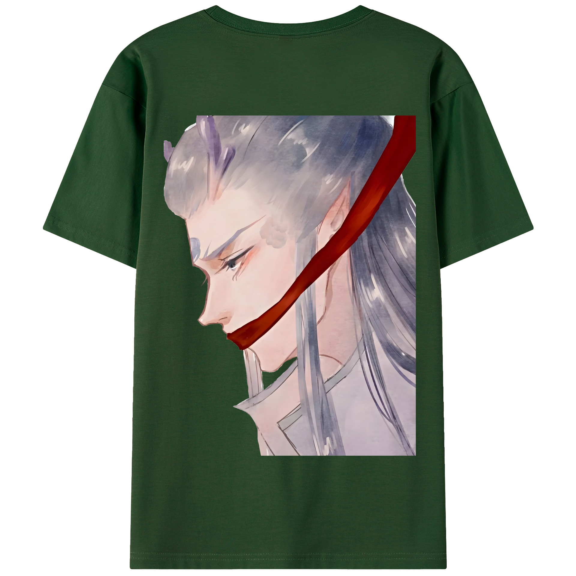 （画像用） Ne Zha 2 ナタ 魔童の大暴れ 綿100％半袖Tシャツ（背面プリント）